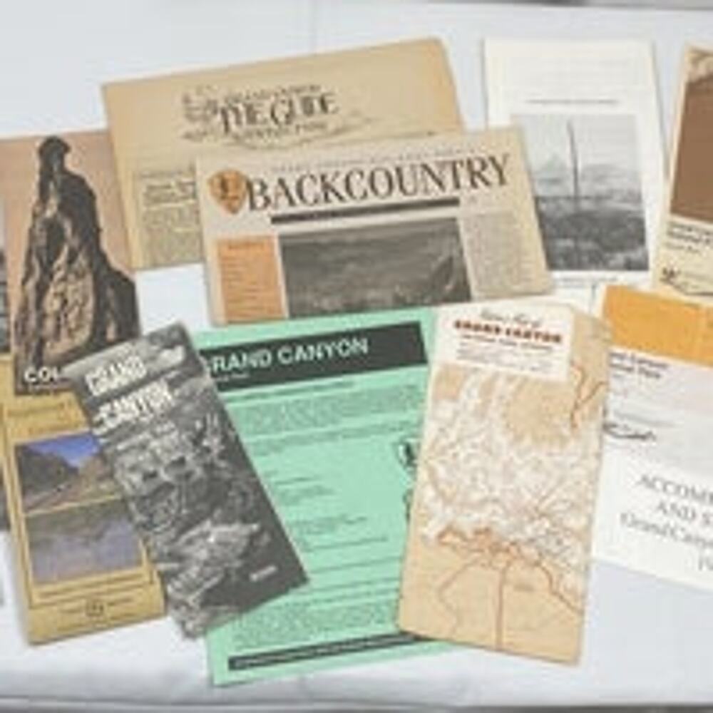 Grand Canyon Rocky Mountains Vintage 1960s-1980s Pamphlets Maps Newspapers
